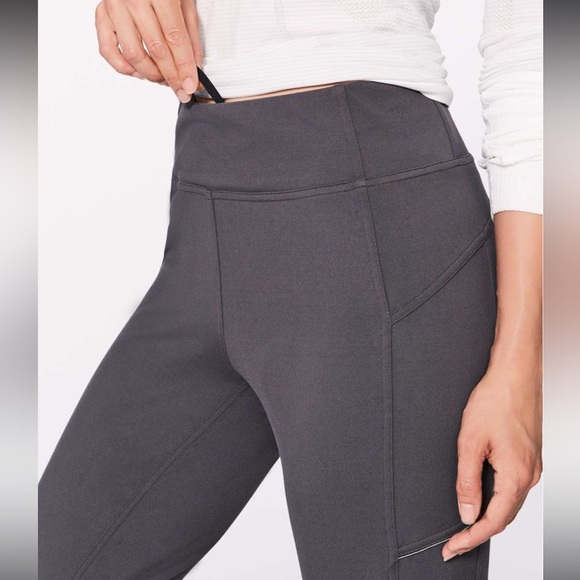 Lululemon Run on joggers in Dark carbon (gray) size 4. Inseam is 28” full length - Picture 15 of 15